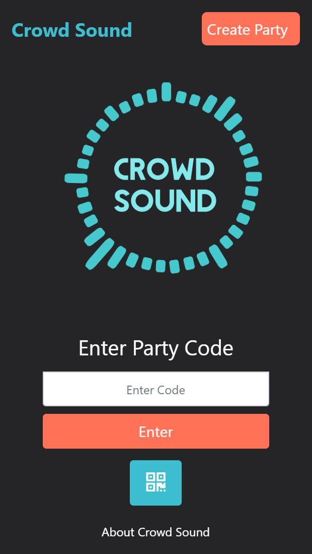 CrowdSound Landing Page